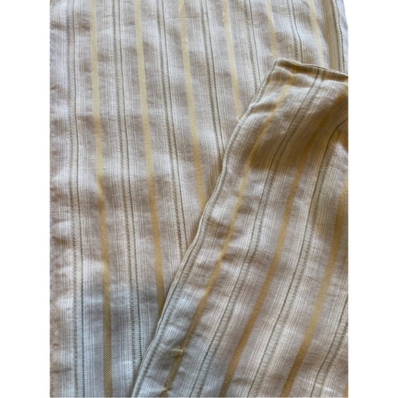 di vita Di Luxe Womens Trousers (8) Cream Metallic Gold Threading - Picture 4 of 8